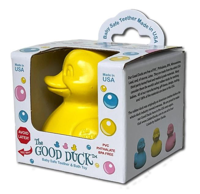 Good Duck Sicheres Baby BeiBspielzeug Badeente Gelb CelebriDucks Entengalerie