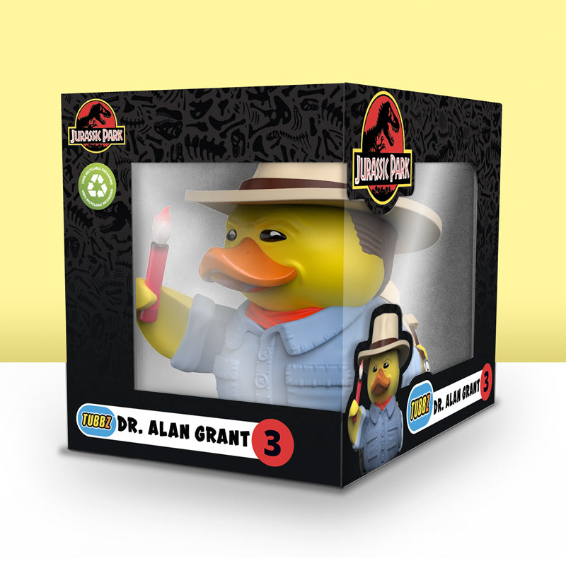 Jurassic Park Dr. Alan Grant Ente Badeente Sammelfigur TUBBZ Boxed Edition