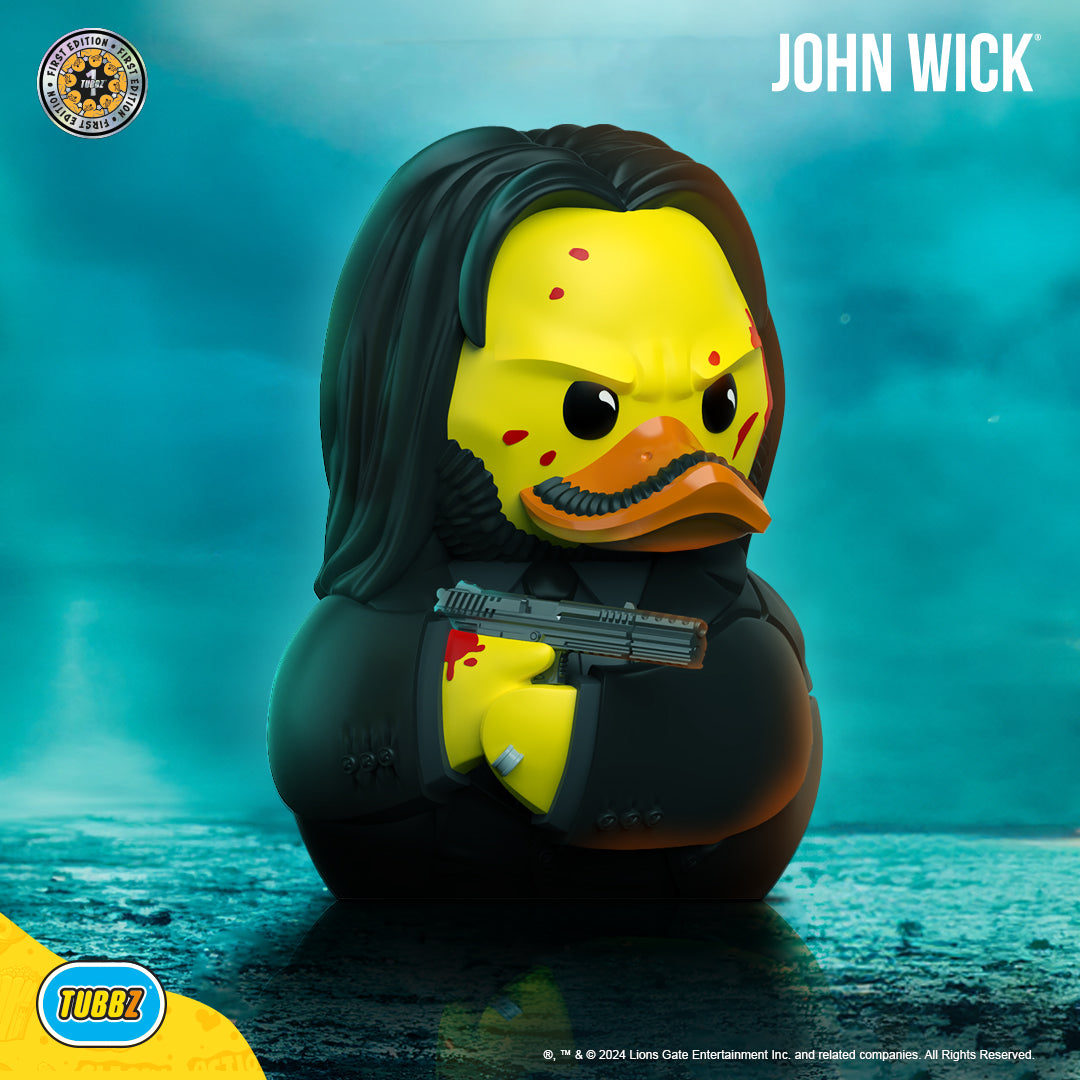 John Wick Ente Badeente Sammelfigur Fanartikel TUBBZ