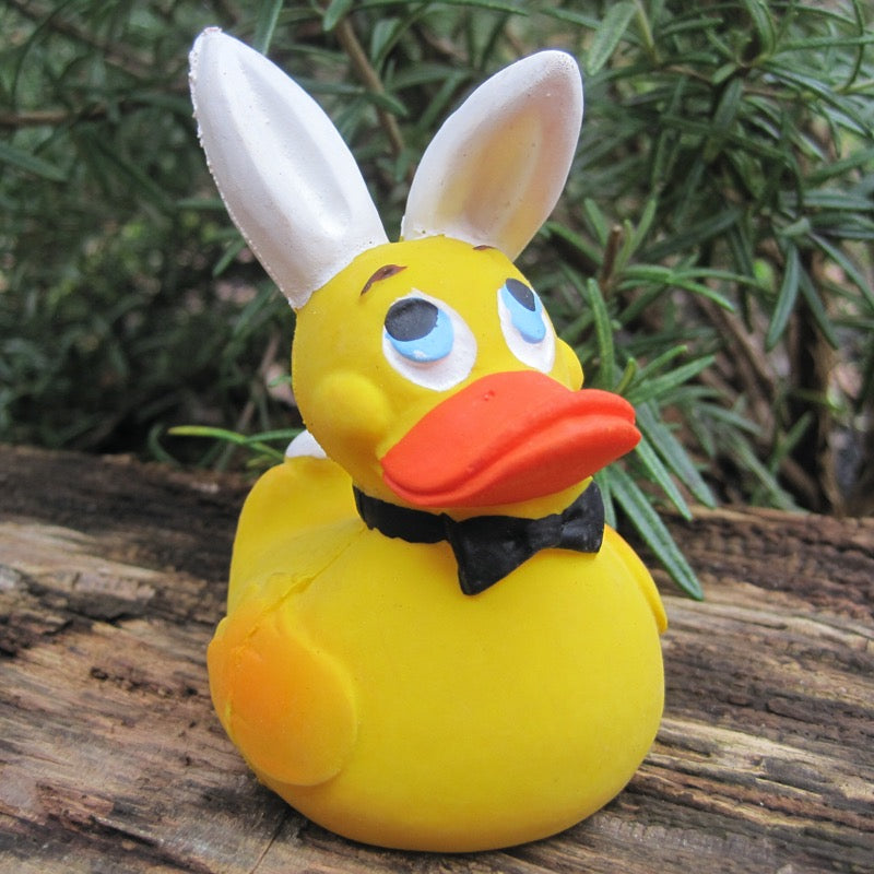 Bunny Duck Quietscheente Badeente Naturkautschuk Lanco