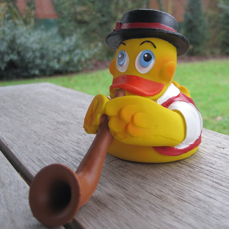 Alphorn Duck Quietscheente Badeente Naturkautschuk Lanco