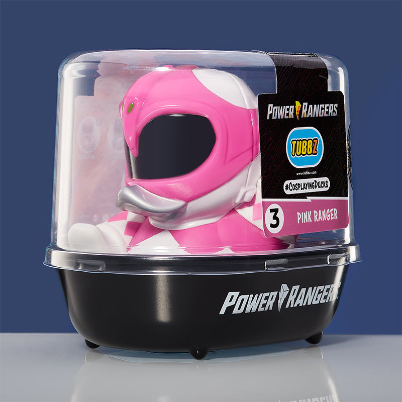 Power Rangers Pink Ranger Ente Badeente Sammelfigur TUBBZ