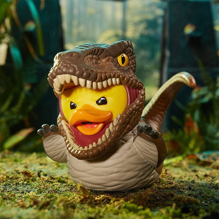 Jurassic Park Velociraptor Ente Badeente Sammelfigur TUBBZ