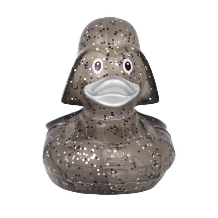 Glitzer Black Star Lord Ente Badeente Quietscheente Gummiente Lilalu