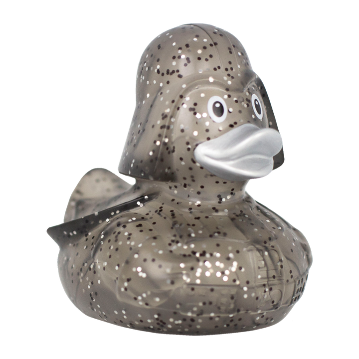 Glitzer Black Star Lord Ente Badeente Quietscheente Gummiente Lilalu