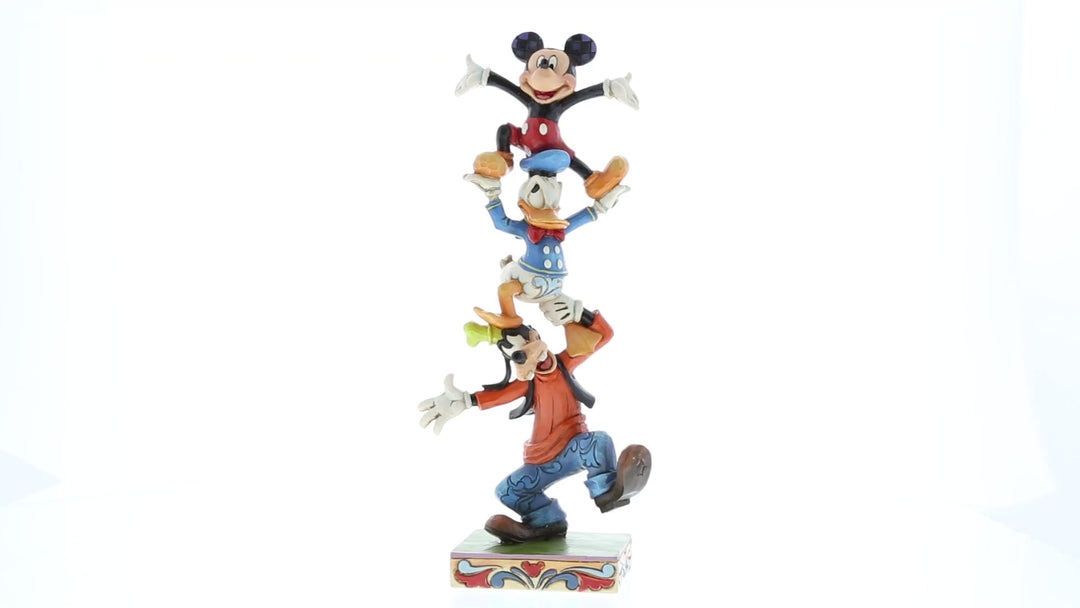 Disney Mickey Goofy Donald Wackelbaum Jim Shore 4055412 Enesco Video