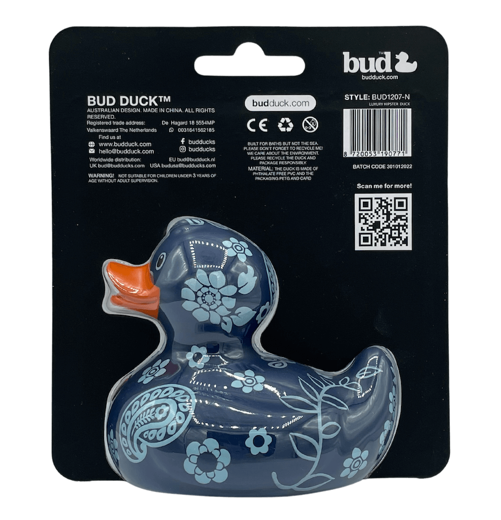 Luxury Hipster Boho BUD Duck Badeente Quietscheente